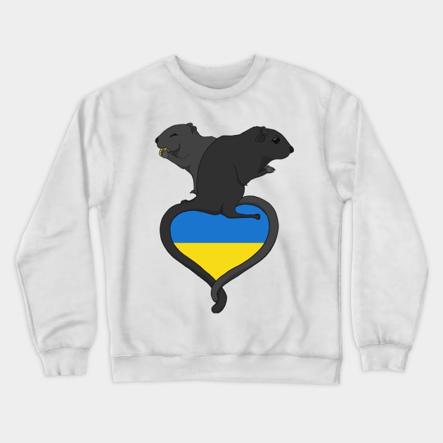 Gerbil Ukraine (dark) Crewneck Sweatshirt by RampArt